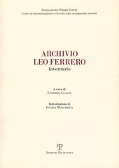 Archivio Leo Ferrero. Inventario