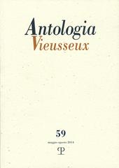Antologia Vieusseux (2014). Vol. 59