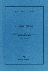 Moderni e antichi. Quaderni del Centro di studi sul classicismo diretti da Roberto Cardini (2020). Vol. 2