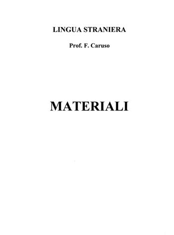 Lingua straniera. Materiali - Frank Caruso - Libro CUEM 2019 | Libraccio.it