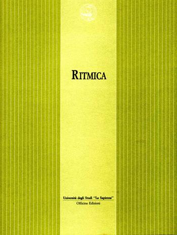 Ritmica. Vol. 1  - Libro Officina 1988 | Libraccio.it