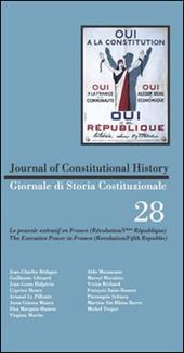 Giornale di storia costituzionale. Ediz. italiana e inglese. Vol. 28