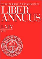 Liber annuus 2014. Ediz. italiana, inglese e tedesca