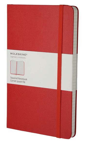 Taccuino Moleskine large a quadretti copertina rigida rosso. Scarlet Red  Moleskine 2019 | Libraccio.it