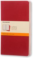 Quaderno Cahier Journal Moleskine large a righe rosso. Cranberry Red. Set da 3  Moleskine | Libraccio.it