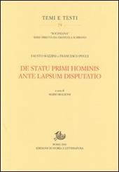 De statu primi hominis ante lapsum disputatio