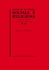 Ricerche di storia sociale e religiosa. Vol. 85-86