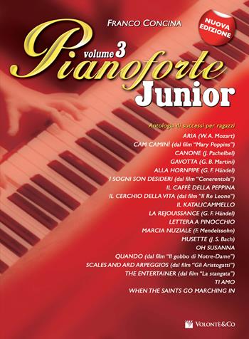 Pianoforte junior. Nuova ediz.. Vol. 3 - Franco Concina - Libro Volontè & Co 2017, Musica-Repertorio | Libraccio.it