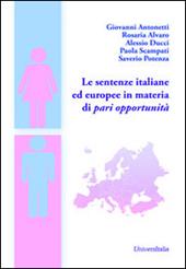 Le sentenze italiane ed europee in materia di pari opportunità