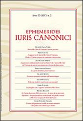 Ephemerides Iuris canonici (2015). Vol. 2