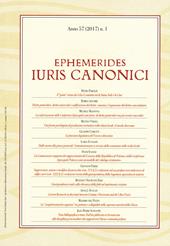 Ephemerides Iuris canonici (2017). Vol. 1