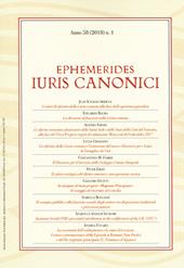 Ephemerides Iuris canonici (2018). Vol. 1