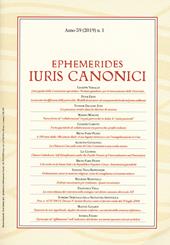 Ephemerides Iuris canonici (2019). Vol. 1