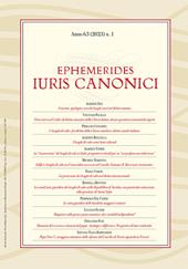 Ephemerides Iuris canonici (2023). Vol. 1