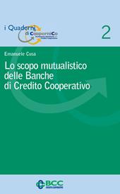 Lo scopo mutualistico delle banche di credito cooperativo
