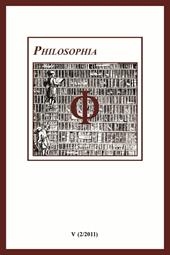 Philosophia. Bollettino della società italiana di storia della filosofia (2011). Vol. 5