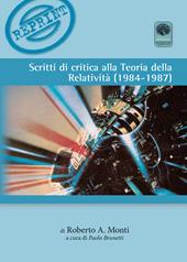Scritti di critica alla teoria della relatività (1984-1987)