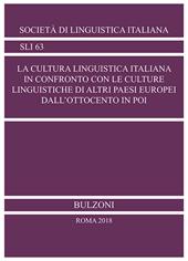 La cultura linguistica italiana in confronto con le culture linguistiche di altri paesi europei dall'Ottocento in poi