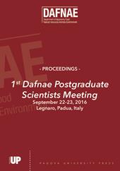 1st Post graduate scientists meeting 2016
