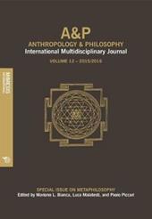 A&P. Anthropology and philosophy. International multidisciplinary journal (2017). Vol. 12