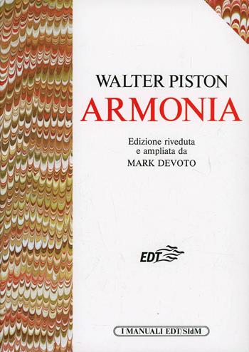Armonia - Walter Piston - Libro EDT 1996, I manuali EDT/SIDM | Libraccio.it