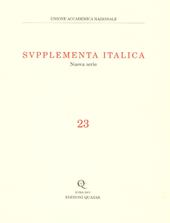 Supplementa italica. Vol. 23