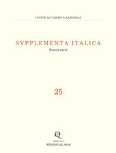 Supplementa italica. Vol. 25