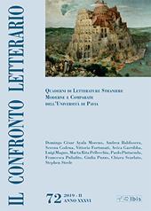 Il confronto letterario. Quaderni di letterature straniere moderne e comparate dell'Università di Pavia (2019). Vol. 72