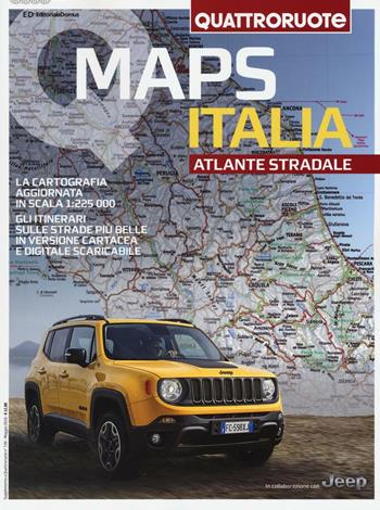 Qmaps Italia. Atlante stradale. Quattroruote  - Libro Editoriale Domus 2016, Atlanti on the road | Libraccio.it