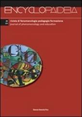 Encyclopaideia. Rivista di fenomenologia, pedagogia, formazione. Vol. 28