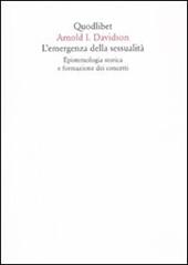 L' emergenza della sessualità. Epistemologia storica e formazione dei concetti