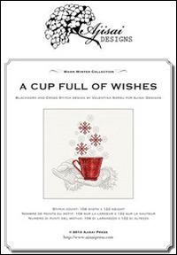 Cup full of wishes. Cross stitich and blackwork design (A) - Valentina Sardu - Libro Marcovalerio 2014, Ajisai Blackwork | Libraccio.it