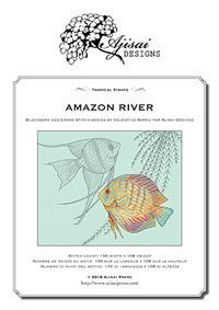 Amazon River. Blackwork and Cross Stitch Design by Valentina Sardu for Ajisai Designs - Valentina Sardu - Libro Marcovalerio 2018 | Libraccio.it