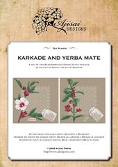 Tea plants. Karkade and yerba mate. Cross stitch and blackwork designs. Ediz. a colori