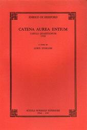 Catena aurea entium. Tabula quaestionum VIII-X