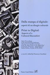 Dalla stampa al digitale: aspetti di un disagio culturale-Print to digital: aspects of a cultural doscomfort