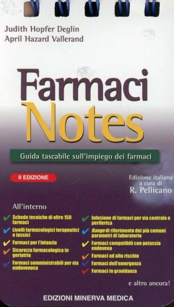 Farmaci notes. Manuale tascabile sull'impiego dei farmaci - J. H. Deglin, A. H. Vallerand - Libro Minerva Medica 2009 | Libraccio.it