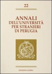 Annali dell'Università per stranieri di Perugia. Semestre gennaio-giugno 1995. Vol. 22