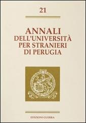 Annali dell'Università per stranieri di Perugia. Semestre luglio-dicembre 1994. Vol. 21