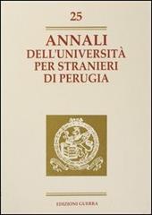 Annali dell'Università per stranieri di Perugia. Anno VI. Vol. 25