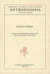 Archivio storico della rivista «Antroposofia». Vol. 3