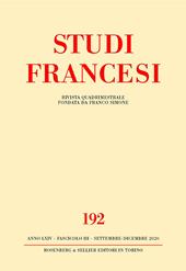 Studi francesi. Vol. 192