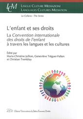L' enfant et ses droits. La «Convention Internationale des droits de l'enfant» à travers les langues et les cultures