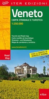 Veneto. Carta stradale e turistica 1:250.000. Ediz. multilingue