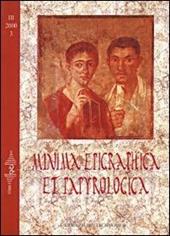 Minima epigraphica et papyrologica. Anno III. Vol. 3