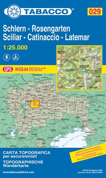 Sciliar. Catinaccio. Latemar. Regglberg 1:25.000  - Libro Tabacco 2008, Carte topografiche per escursionisti | Libraccio.it
