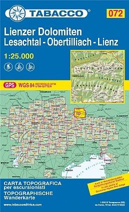 Lienzer Dolomiten, Lesachtal-Obertilliach 1:25.000. Ediz. italiana, francese, inglese e tedesca  - Libro Tabacco 2019, Carte topografiche per escursionisti | Libraccio.it