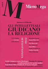 Micromega (2017). Vol. 8: Gli intellettuali giudicano la religione