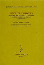 Storie e canzoni. Le stampe popolari della raccolta di Luigi Giuseppe De Simone. Censimento