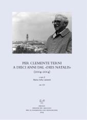 Per Clemente Terni a dieci anni dal Dies Natalis (2004-2014). Con CD Audio